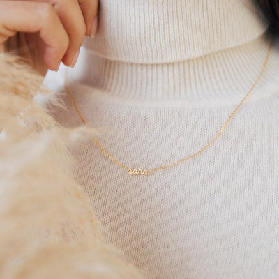 Tiny Name Necklace