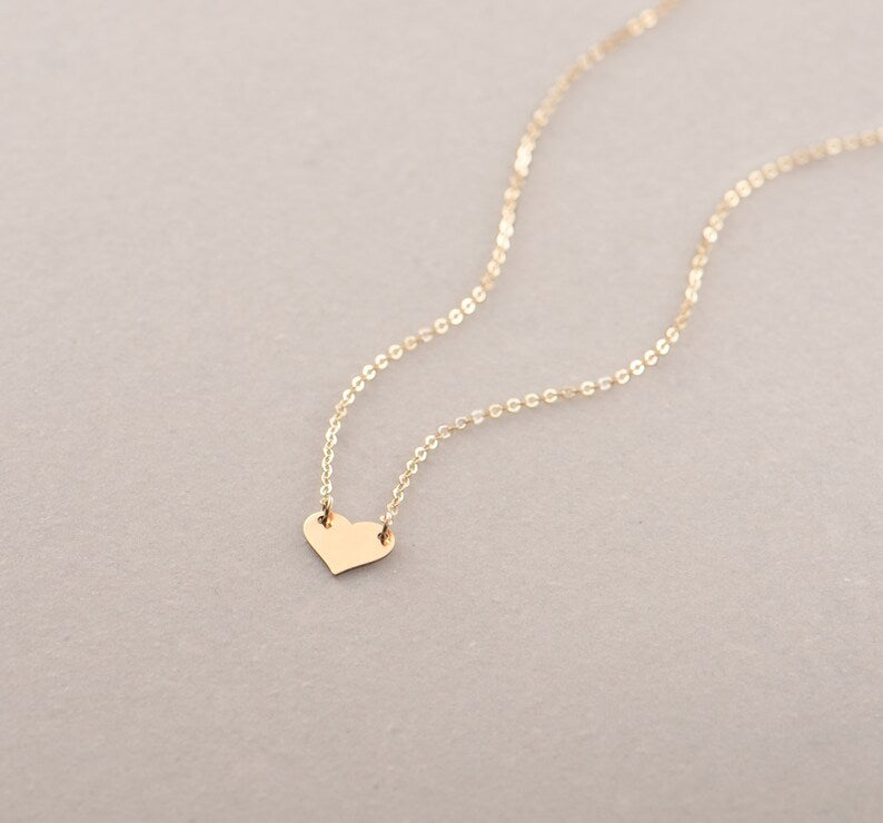 Tiny Heart Necklace- Personalised